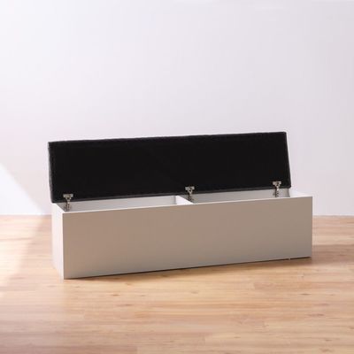 Hugo Bed Bench with Storage - White/Grey - With 2-Year Warranty