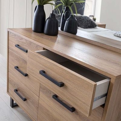 Norden Dresser With Mirror - African Walnut