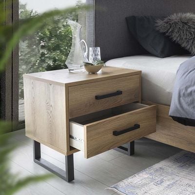 Norden Nightstand - African Walnut - With 2-Year Warranty