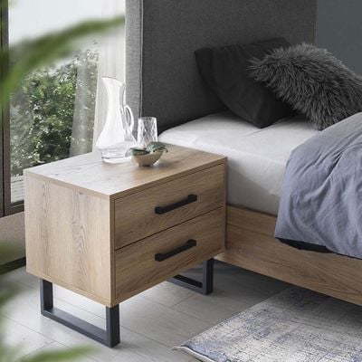 Norden Nightstand - African Walnut - With 2-Year Warranty