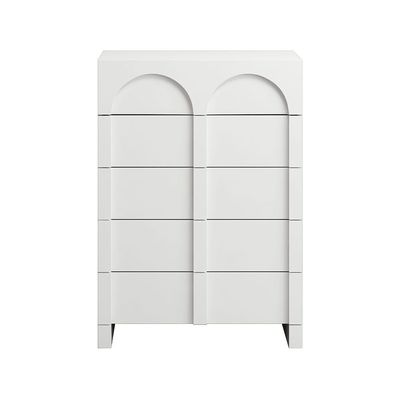 Calm 5 Drawer Chest - White