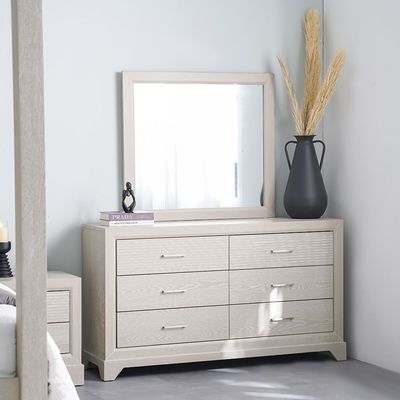 Ryan Dresser with Mirror - Antique Grey Ash Veneer - With 2-Year Warranty