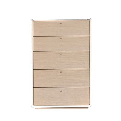 Brita 5 Drawers Chest Cabinet - Beige / White Oak