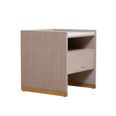 Margaret Night Stand - Beige / Terrazo / Gold