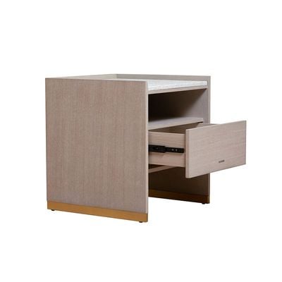 Margaret Night Stand - Beige / Terrazo / Gold