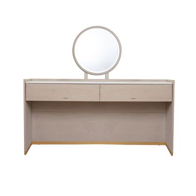 Margaret Vanity Dresser w/makeup mirror - Beige / Terrazo / Gold