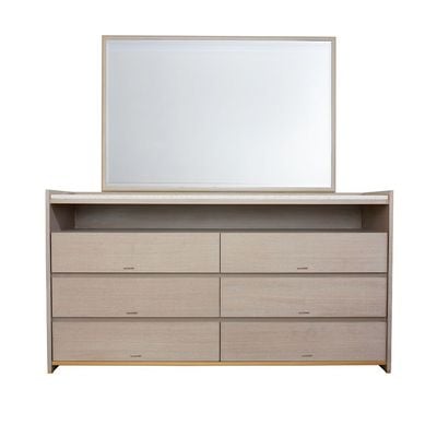 Margaret 6 Drawer Dresser - Beige / Terrazo / Gold