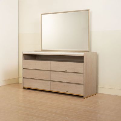 Margaret 6 Drawer Dresser - Beige / Terrazo / Gold