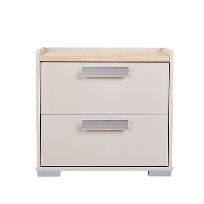 Cardano Night Stand - Natural Oak/ Champagne