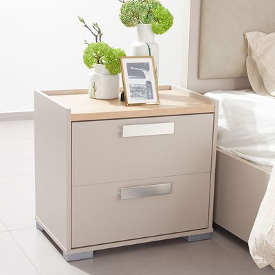 Cardano Night Stand - Natural Oak/ Champagne