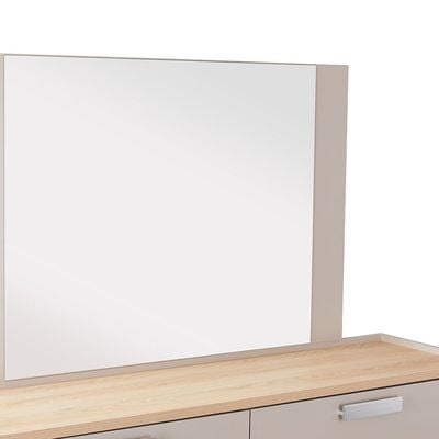 Cardano Dresser W/ Mirror  - Natural Oak/ Champagne