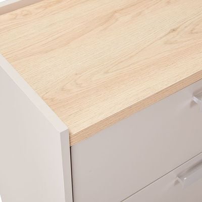 Cardano Dresser W/ Mirror  - Natural Oak/ Champagne