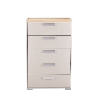 Cardano Chest Of 5 Drawers - Natural Oak/ Champagne