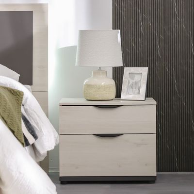 Pletora Night Stand - Grey Oak