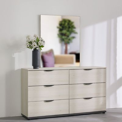 Pletora Dresser W/ Mirror  - Grey Oak