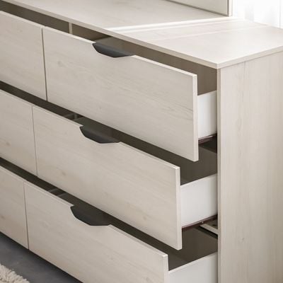 Pletora Dresser W/ Mirror  - Grey Oak