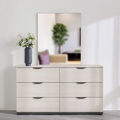 Pletora Dresser W/ Mirror  - Grey Oak