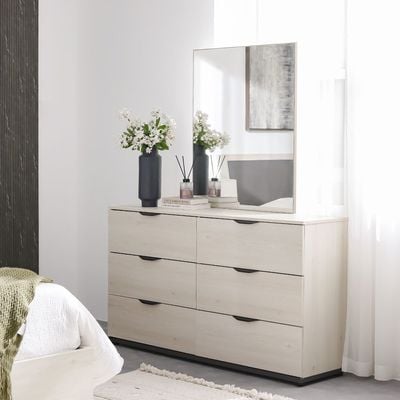 Pletora Dresser W/ Mirror  - Grey Oak