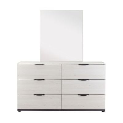 Pletora Dresser W/ Mirror  - Grey Oak