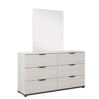 Pletora Dresser W/ Mirror  - Grey Oak