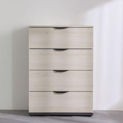 Pletora Chest Of  4 Drawers   - Grey Oak