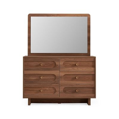 Ren Dresser with Mirror - Natural Walnut - With 2-Year Warranty