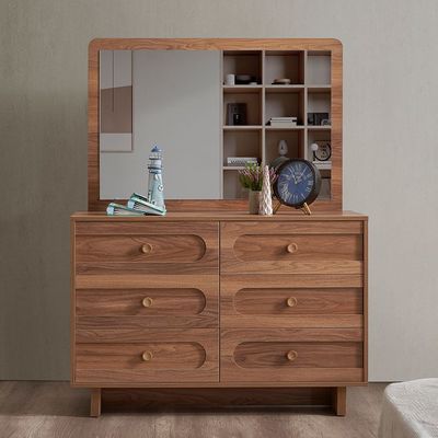Ren Dresser with Mirror - Natural Walnut - With 2-Year Warranty