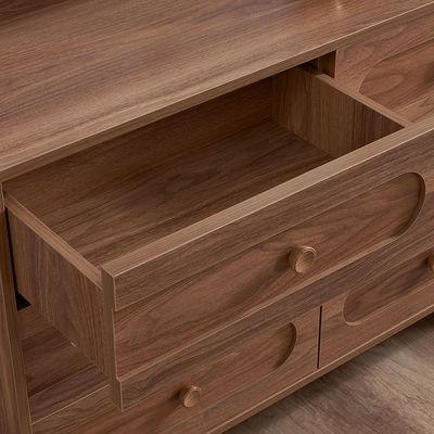 Ren Dresser with Mirror - Natural Walnut