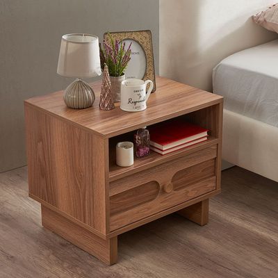 Ren Nightstand - Natural Walnut - With 2-Year Warranty