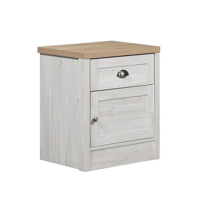 Cambridge 1-Drawer 1Door Nighstand-Oak & White Oak