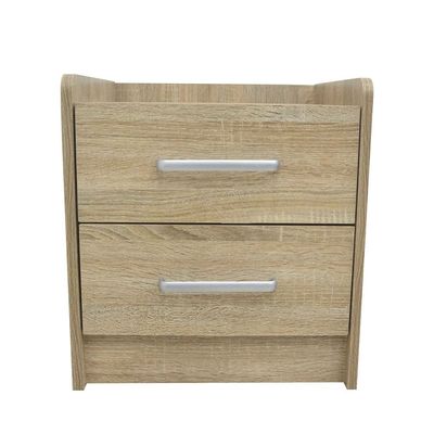 Supreme 2-Drawer Nightstand - French Sonoma Oak - With 2-Year Warranty