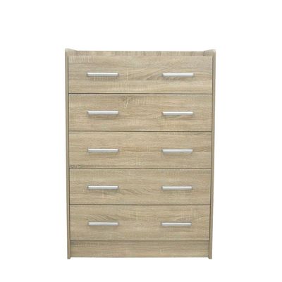 Supreme Chest of 5 Drawers - French Sonoma Oak - With 2-Year Warranty