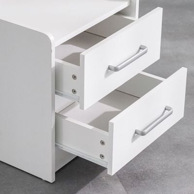 Supreme 2-Drawer Nightstand - White - With 2-Year Warranty