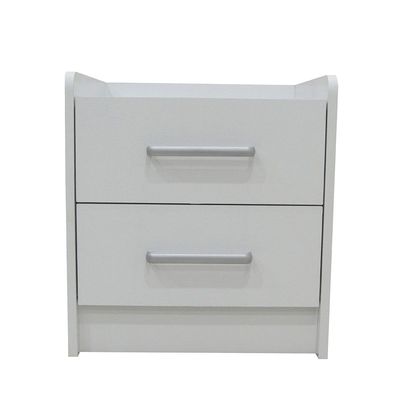 Supreme 2-Drawer Nightstand - White - With 2-Year Warranty