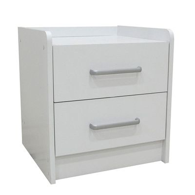 Supreme 2-Drawer Nightstand - White - With 2-Year Warranty