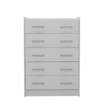 Supreme Chest of 5 Drawers - White - With 2-Year Warranty