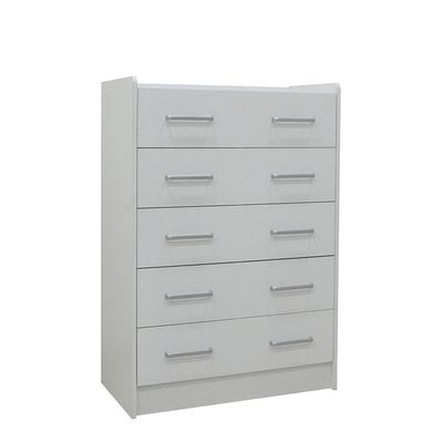 Supreme Chest of 5 Drawers - White - With 2-Year Warranty