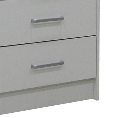 Supreme 6-Drawer Master Dresser with Mirror - White - With 2-Year Warranty