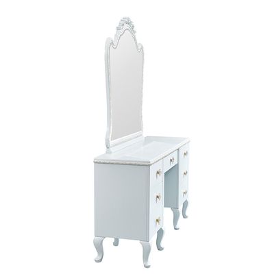 Bluebell Dressing Table With Mirror + Stool   - Light Blue