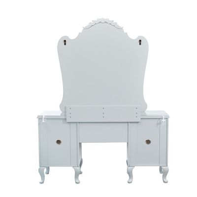 Bluebell Dressing Table With Mirror + Stool   - Light Blue