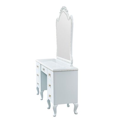 Bluebell Dressing Table With Mirror + Stool   - Light Blue