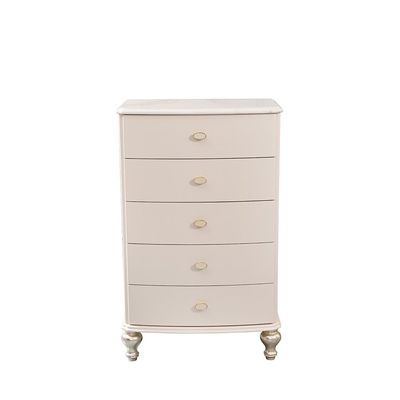 Jasmine 5 Drawers Chest Cabinet - Light Beige