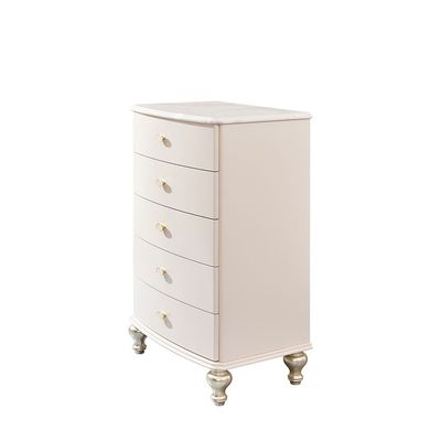 Jasmine 5 Drawers Chest Cabinet - Light Beige