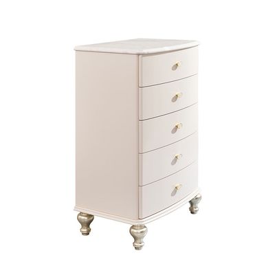 Jasmine 5 Drawers Chest Cabinet - Light Beige