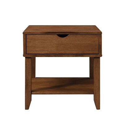 Derby 1 Drawer Solidwood Night Stand-Brown