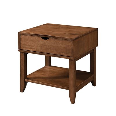 Derby 1 Drawer Solidwood Night Stand-Brown