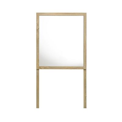 Kelly Mirror for Dressers-White Ash+Sonoma Oak