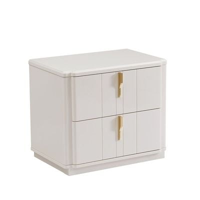 Lintell 2 Drawer Night Stand - Cream