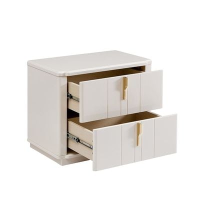 Lintell 2 Drawer Night Stand - Cream