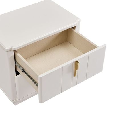 Lintell 2 Drawer Night Stand - Cream